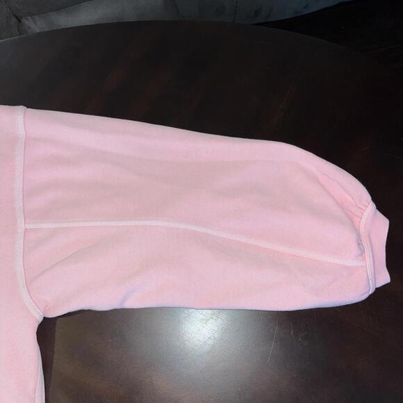 Aerie Pink Crewneck Pullover Sweatshirt Large Drop Shoulder Lightweight Relaxed - Picture 7 of 7